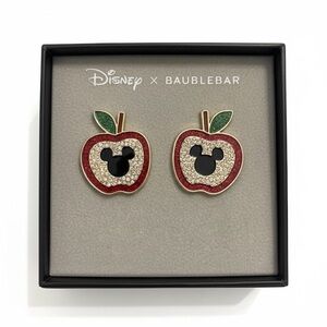 BaubleBar Red and Green Apple Earrings